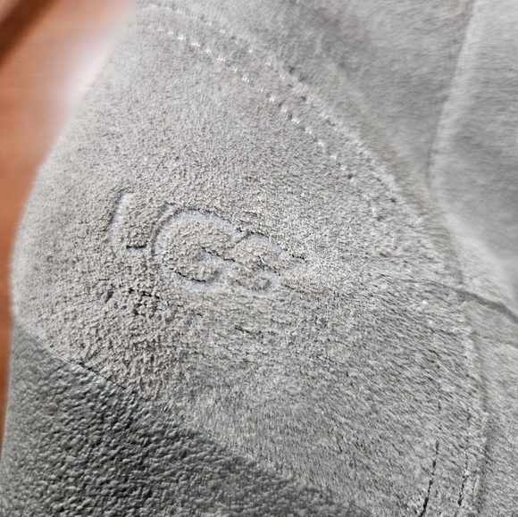 UGG AUSTRALIA SIZE US 6.5 Grey Suede PLATFORM WEDGE BOO… - Picture 6 of 8